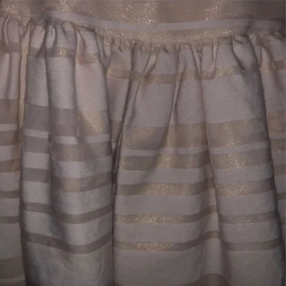 Kid's Tahari Pink Striped Formal Dress - Picture 8 of 10